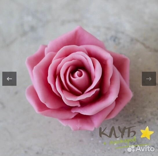 Силиконовая форма доя мыла пион, роза, ромашка