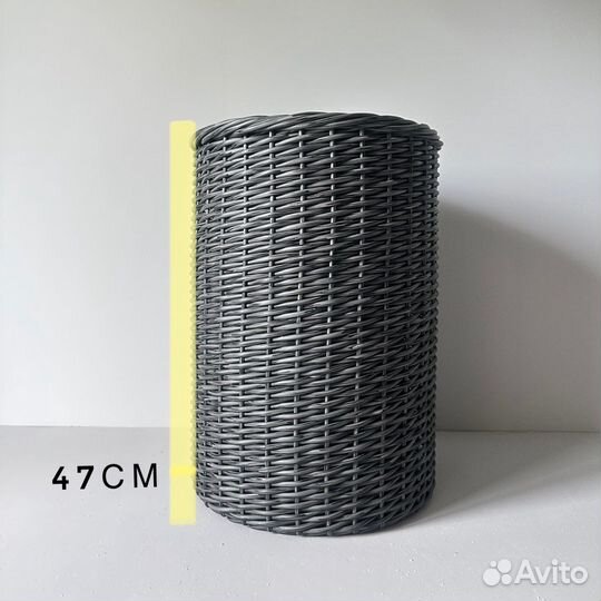 Набор кашпо из ротанга