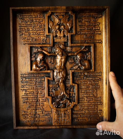 Икона резная 
