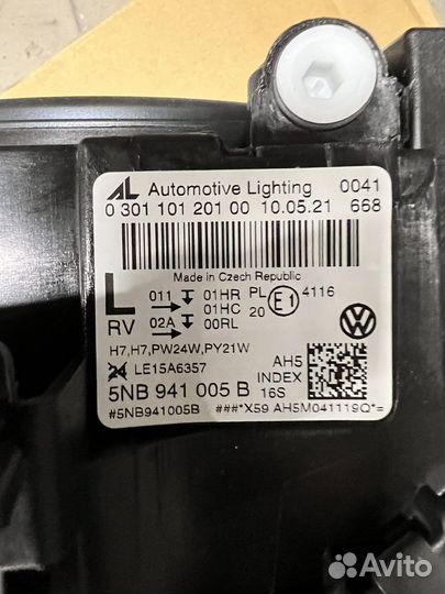 Фара volkswagen tiguan 2