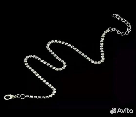 Колье и браслет со стразами