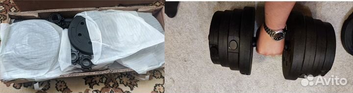 Гантели 19,5 кг новые