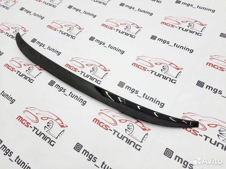 Спойлер на BMW X4 G02 в стиле X4M Черный глянец