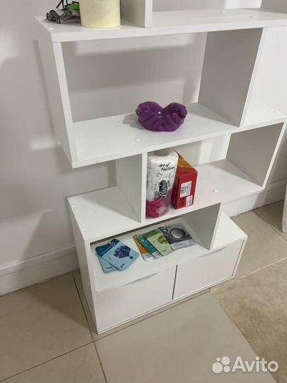 Стеллаж деревянный напольный