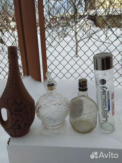 Бутылки штофы графины под алкоголь редкие