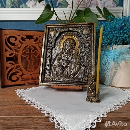 Икона Неувядаемый Цвет. подарочный комплект