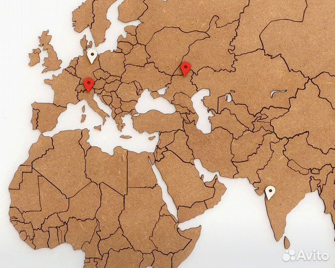 Деревянная карта мира World Map True Puzzle Small