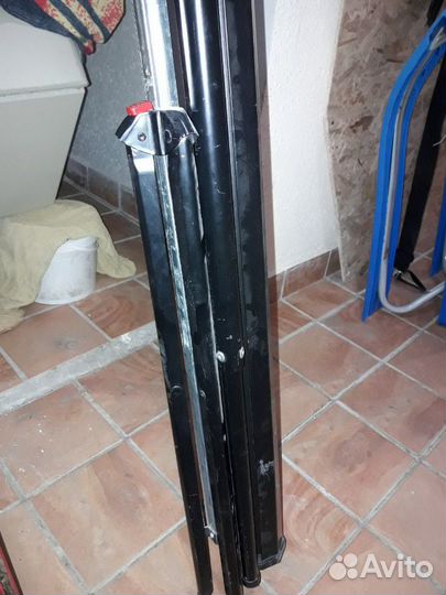 Экран раздвижной, черный матовый для фото,видео