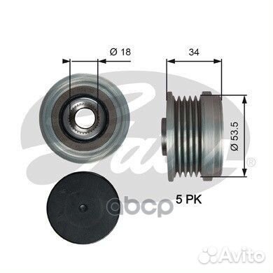 Обгонная муфта генератора DriveAlign OAP7202