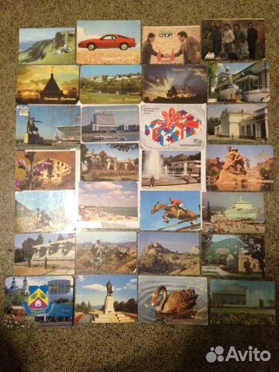 Календарики карманные 1970-2000 годы 1-ая часть