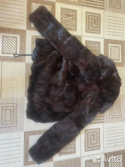 Шуба норковая с капюшоном