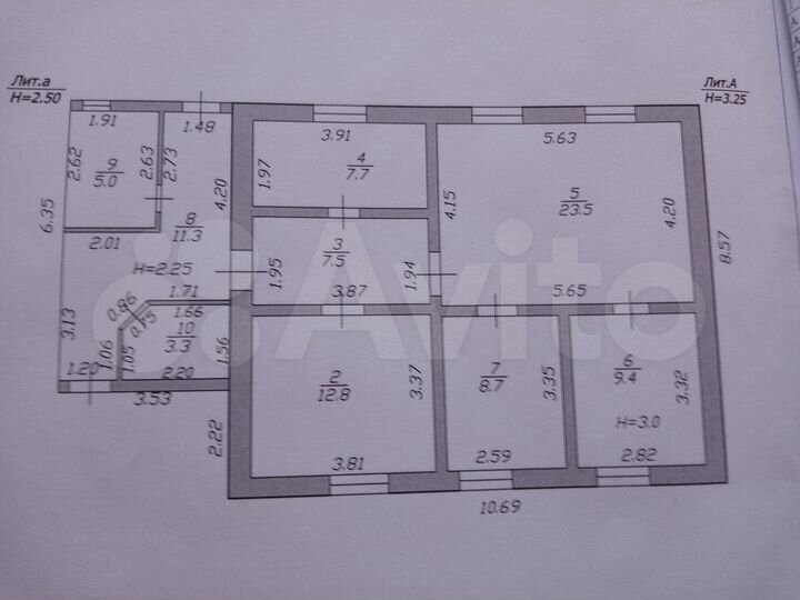 Дом 120 м² на участке 10 сот.