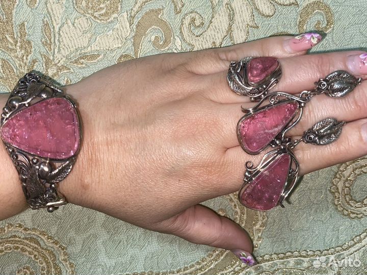 Серебро турмалин