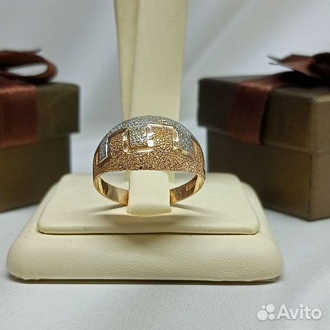 Золотое кольцо 585 пробы вес: 2,25 гр (т29587)
