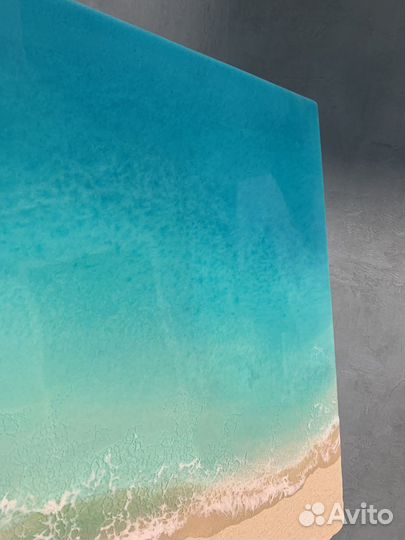 Картина Море из эпоксидной смолы