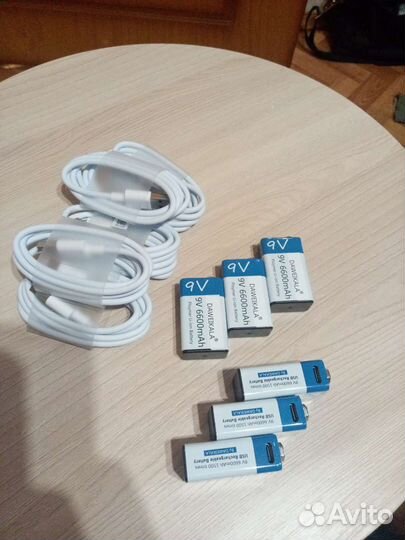 Батарейка аккумулятор крона 9v USB