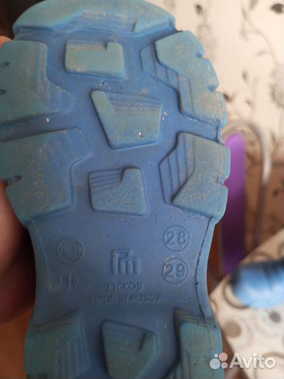 Детские резиновые сапоги 28 размер