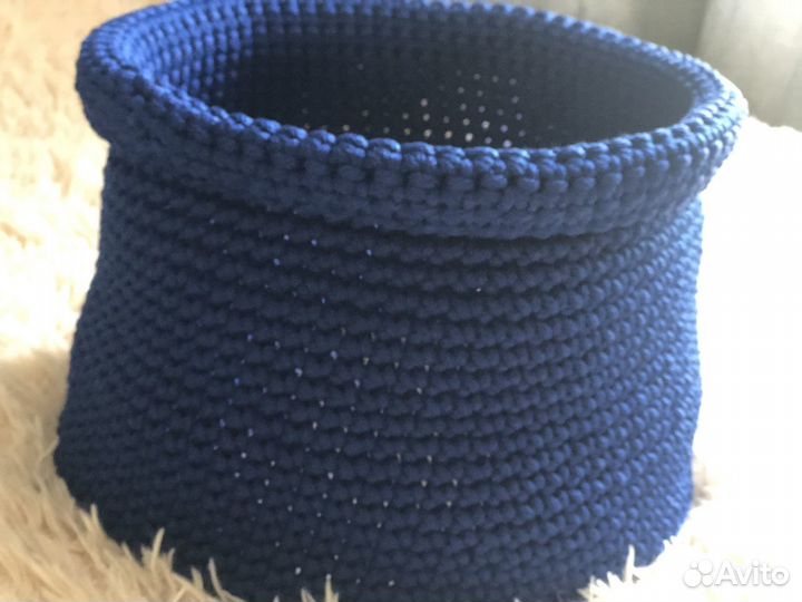 Вязаные корзинки