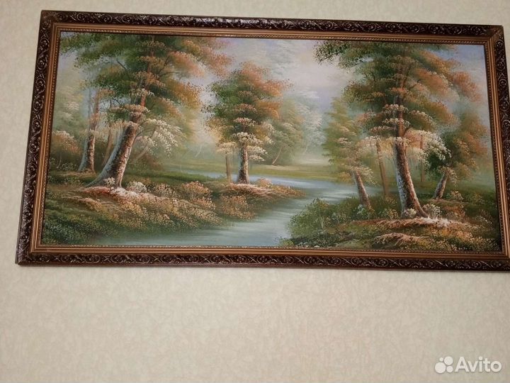 Картина маслом на холсте пейзаж большая
