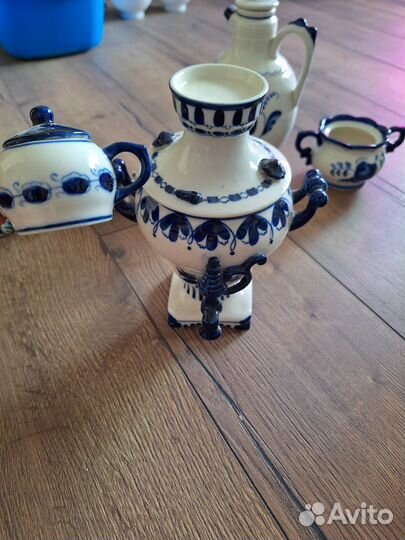 Гжель СССР посуда