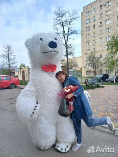 Аниматор Белый Мишка / Танцующий Мишка