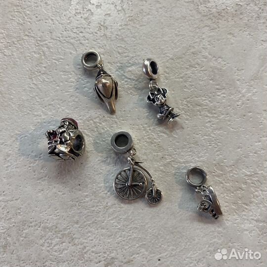 Браслет Pandora шармы и кольца sunlight