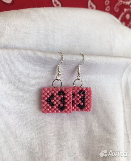 Серьги из бисера