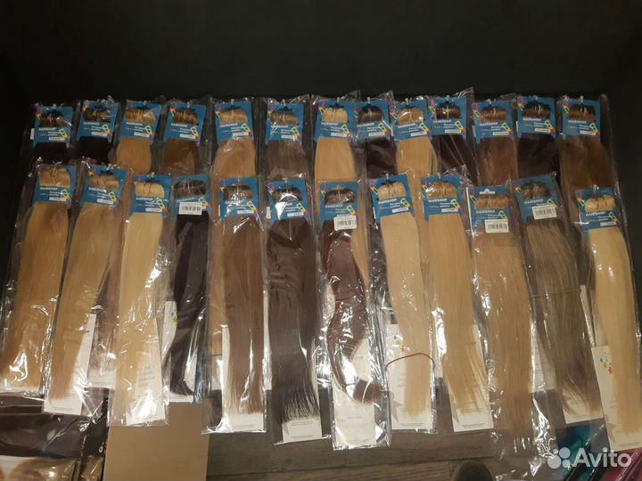 Волосы натуральные на трессах