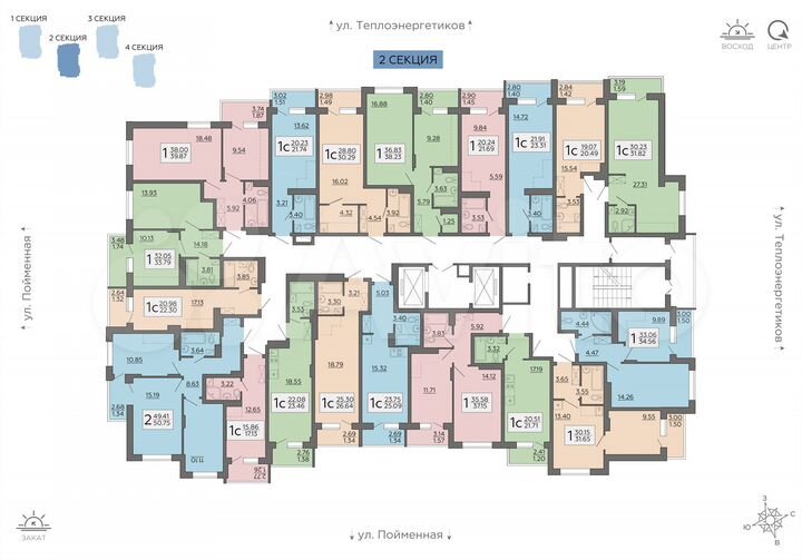 1-к. квартира, 31,7 м², 2/19 эт.