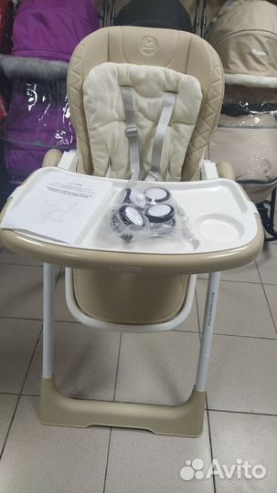 Новый стульчик для кормления бежевый в наличии