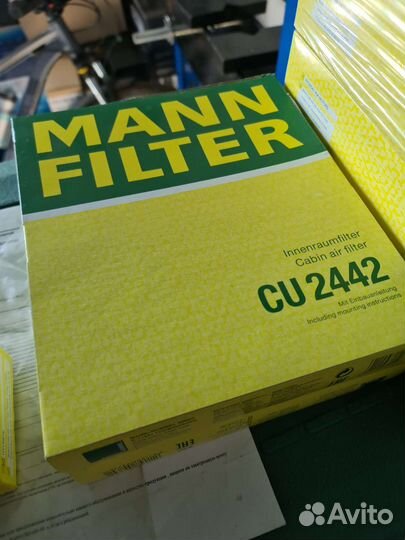 Фильтр салона Mann CU2442, Cruze, Aveo, Astra J