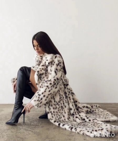 Шуба из экомеха женская