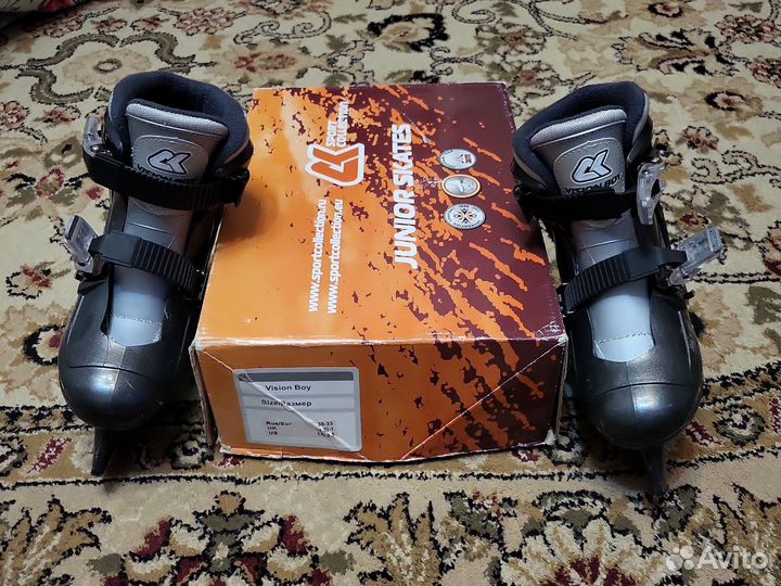 Коньки детские раздвижные 30-33