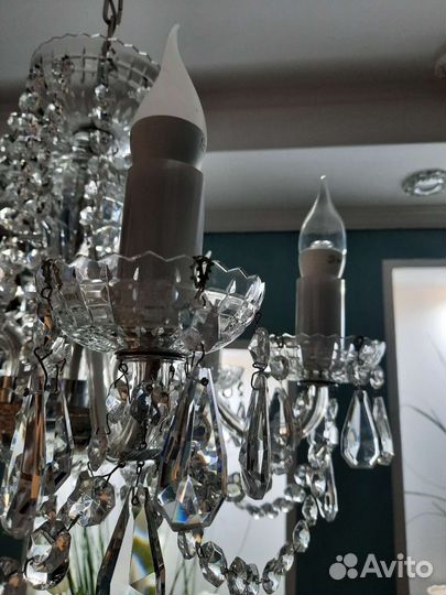 Люстра хрусталь стиль Барокко Чехословакия