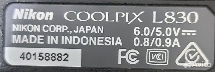 Фотоаппарат nikon coolpix l830