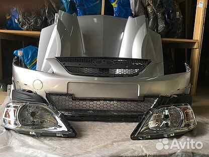 Капот бампер крыло ларгус серебристый новый