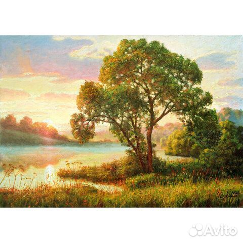 Картина стразами алмазная мозаика 40х50 см, остров