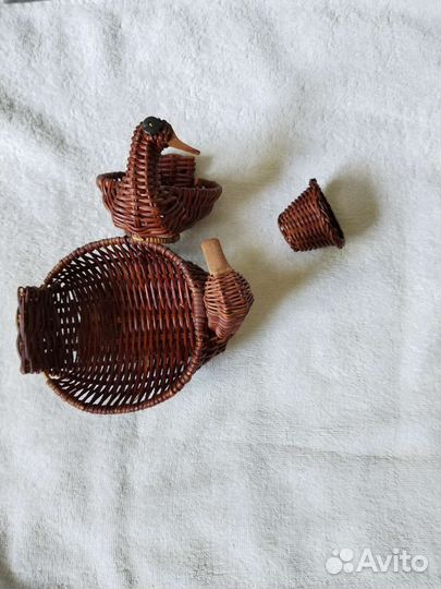 Плетёные корзинки-уточки