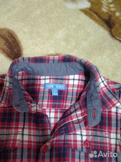 Рубашка на мальчика рост 122-128