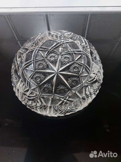 Хрустальная пепельница. Чехословакия