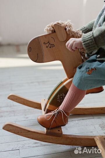 Лошадь качалка деревянная Монтессори
