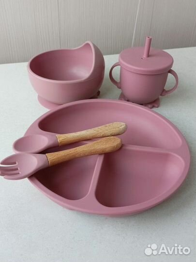 Набор силиконовой посуды для детей