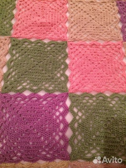 Пледы покрывала крючком