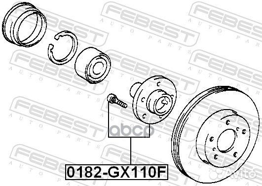 Ступица 0182GX110F Febest