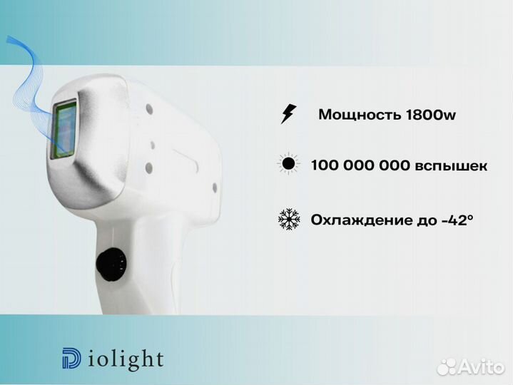 Лазерный аппарат diolight UltraOne 1800dp, рассрочка