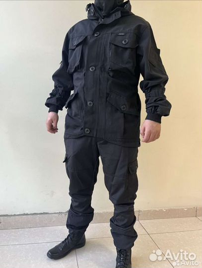 Костюм горка-8 летний черный Спецназ 44-62