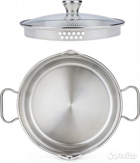 Кастрюля новая Tefal нержавеющая сталь