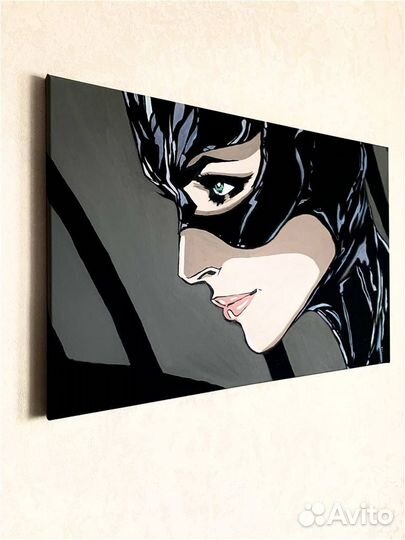 Картина интерьерная-женщина кошка из бэтмена