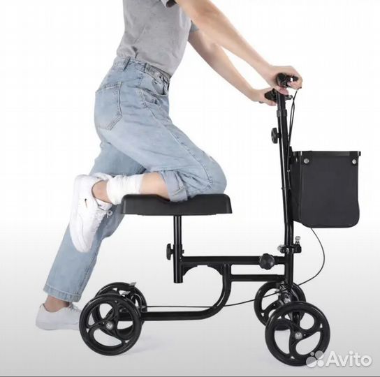 Коленный велосипед, ходунки для ног, костыли