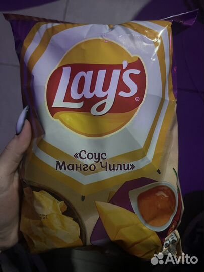 Чипсы lays соус манго чили лейс лайс 125г